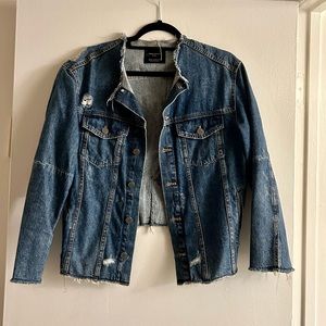 Zara Trafulac Blue Jean Denim Jacket
